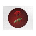 Red Rose Circle Jigsaw Puzzle — Floral Puzzle Gift (110–1014 pcs)