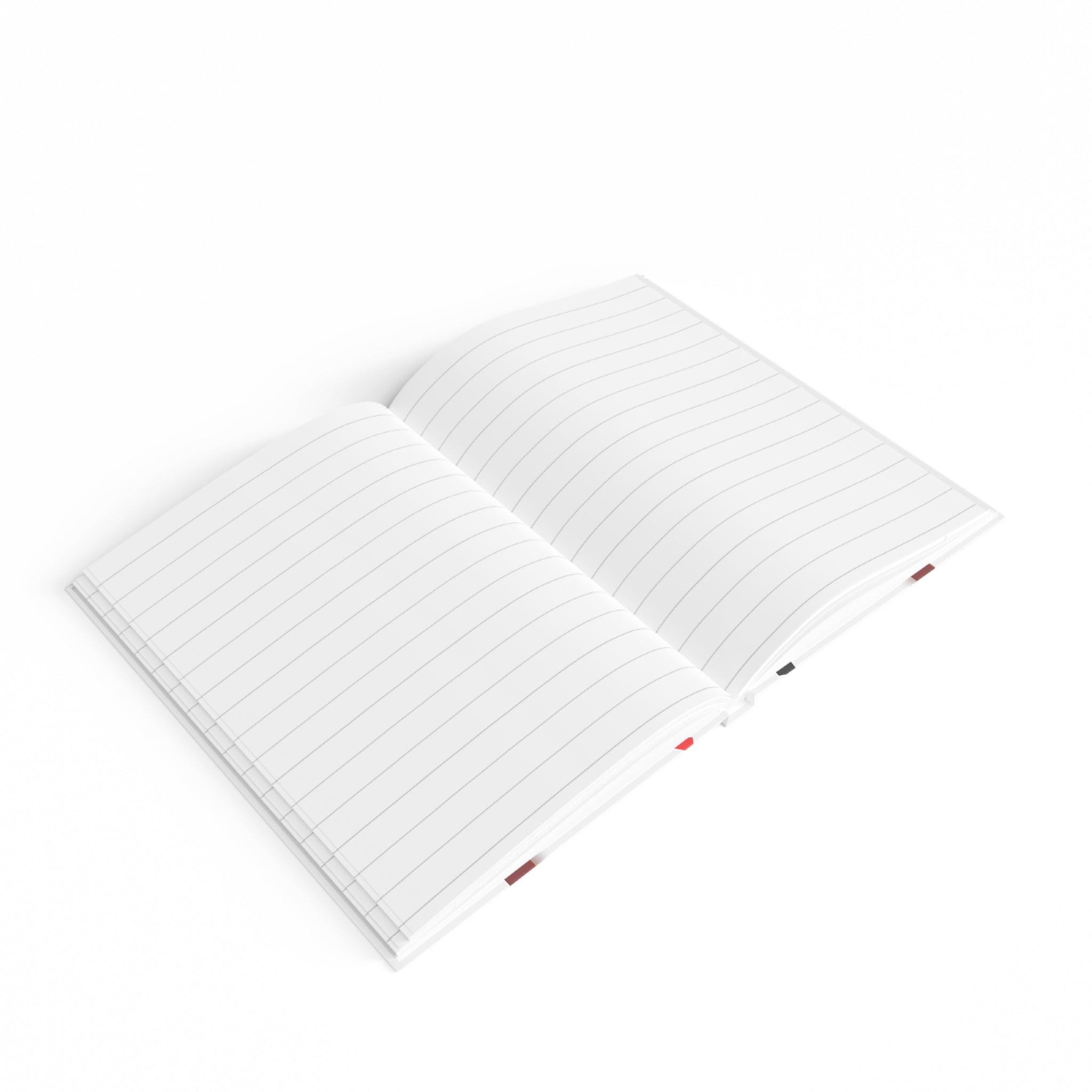 Red Butterfly Ruled Journal — Elegant Butterfly Notebook with Red & Black Confetti